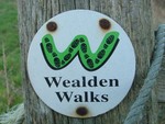 Wealden Walks sign nr barcombe