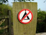 No camping
