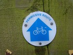 Permissive Cycle Route sign